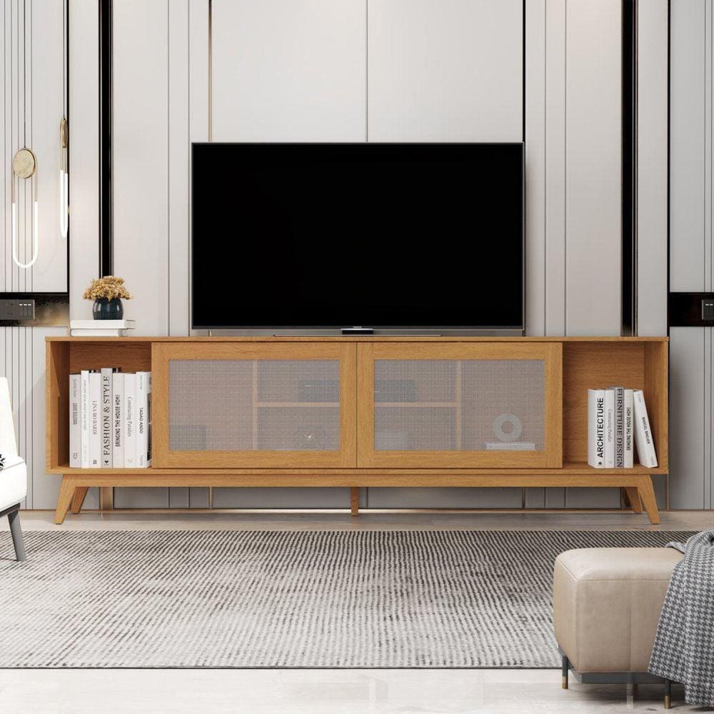 Rack para TV até 75 Polegadas 218cm Denver Yescasa Marrom