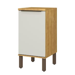 Balcão Nicho de Cozinha Modulado 1 Porta 40cm Verace Espresso Móveis Marrocos/Off White