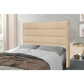 Cabeceira Solteiro 90cm Linho Rústico La Italiana Spezzia Decor Dourado