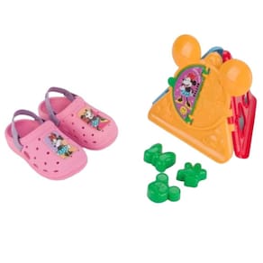 Babuche Infantil Menina Borracha Brincar e Aprender Disney Grendene 22939