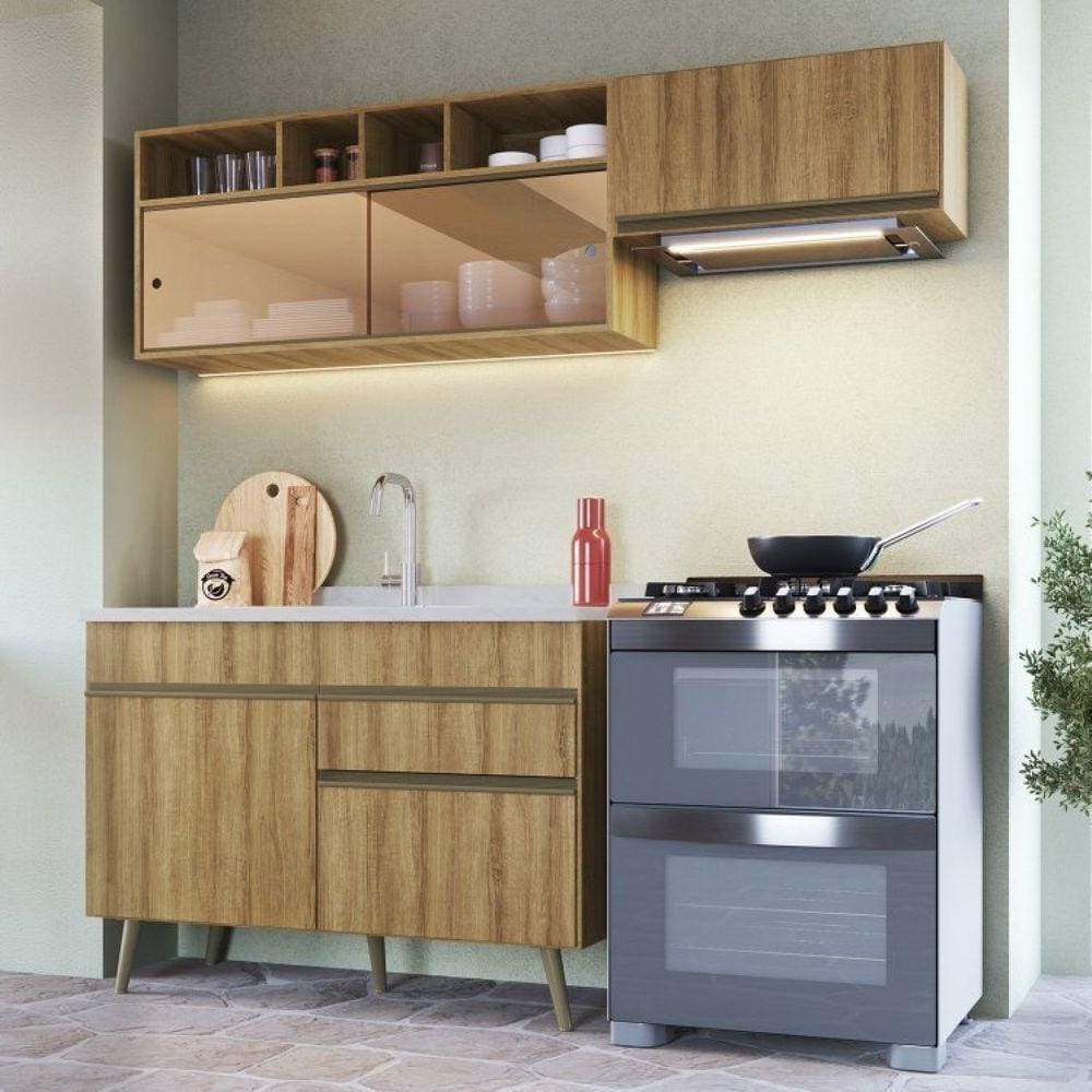 Cozinha Completa 3 Peças 5 Portas 1 Gaveta One Gralar Teka