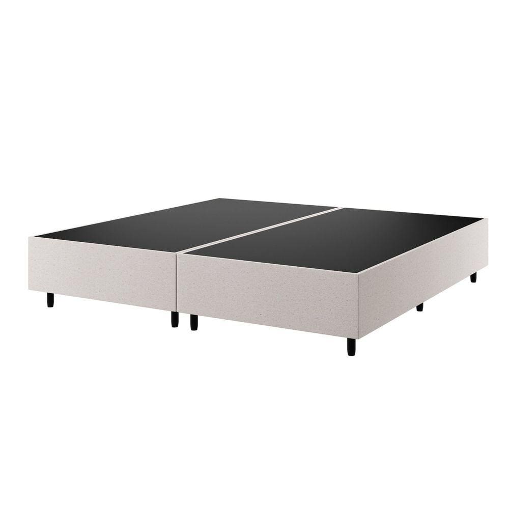 Base Box King Zeus Viero 25x193x203cm Amendoa