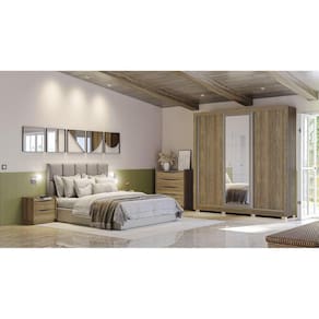 Mesa Cabeceira 2 Gavetas Kappesberg Nogueira