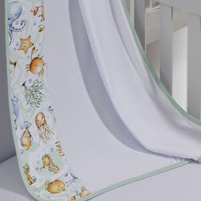 Cueiro Simples Tecebem Baby Olga Malha Estampado kinder Verde