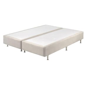 Base Box Somiê King UNI Veludine 37x193x203cm Ecoflex Perolado