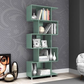 Estante para Livros com Nichos ESM209 Retrô Movelbento Oliva