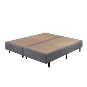Base Box Somiê Queen ECO Bordado 40x158x198cm Ecoflex Cinza