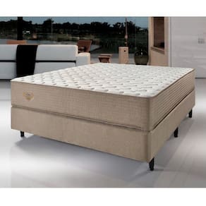Cama Box Casal Relax Duo Comfort Molas Ensacadas Wide 70x138x188cm Ecoflex Bege