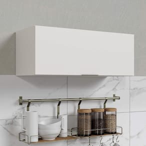 Armário Aéreo 1 Porta Basculante Ipanema CabeCasa MadeiraMadeira Branco