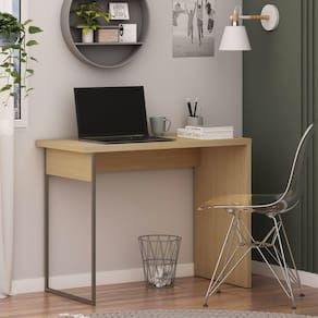 Mesa Escrivaninha 100% MDF com Metalon Infinity Savana