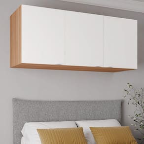 Ponte Modular 3 Portas Hera CabeCasa MadeiraMadeira Louro/Branco Geada