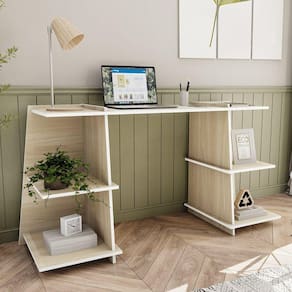 Mesa Flora 4 Nichos Eco Friendly Politorno Salinas/Branco