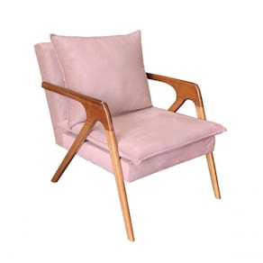 Poltrona Decorativa Monalisa Luxo Dora Bela Cor 0125 Rosa
