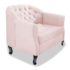 Poltrona Julia A02 Suede - Adj Decor Cor Rosê