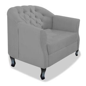 Poltrona Julia A02 Suede - Adj Decor Cor Cinza
