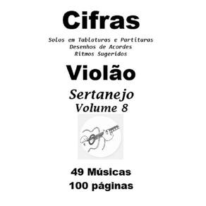 Caderno de Cifras e Solos Sertanejo Violão Volume 8