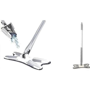 Esfregão Mop De Limpeza Ajustável Triangular 360 Giratório