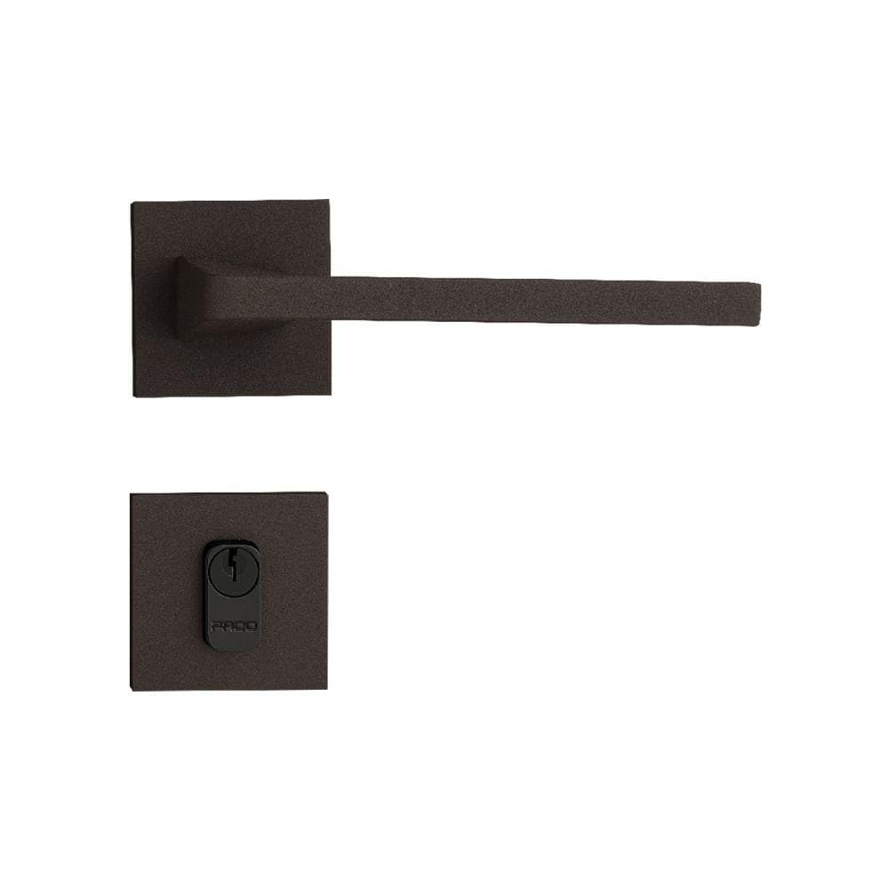Fechadura em Zamac Roseta Quadrada 502-55 Externa Sara Pado