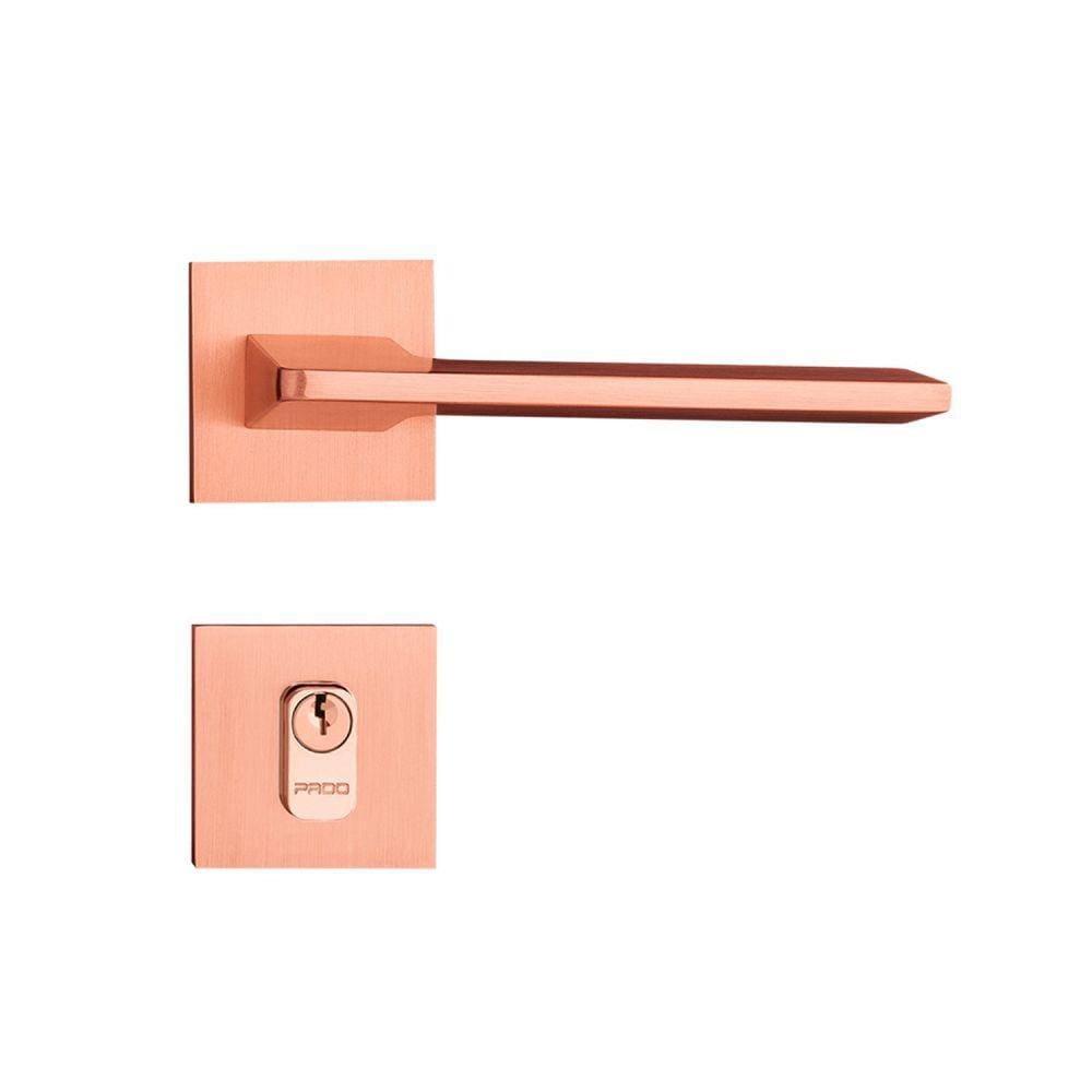Fechadura Sara em Zamac Rose Externa Pado