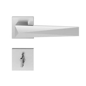 Fechadura em Zamac Ascot ta Quadrada 55mm Cromo Acetinado Pado