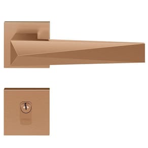 Fechadura em Zamac Ascot ta Quadrada 55mm Cobre Escovado Pado
