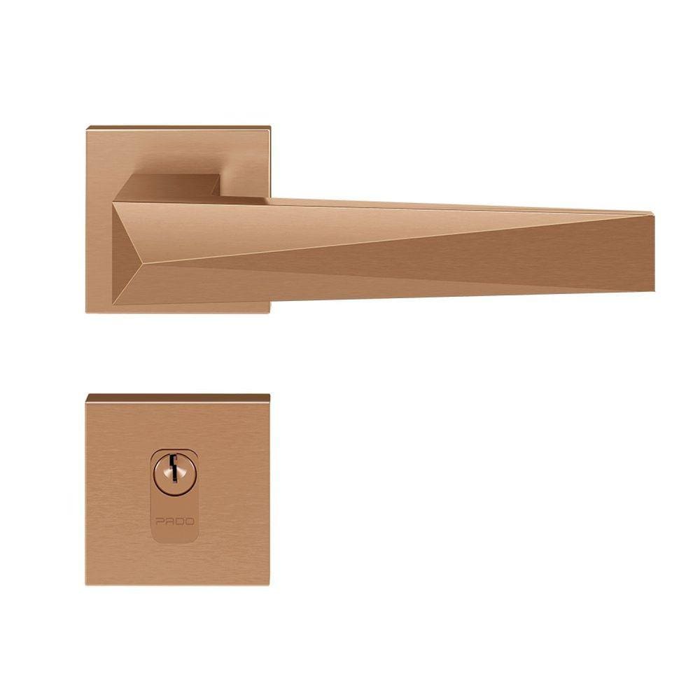 Fechadura Zamac Ascot Roseta Quadrada 55mm Externa Pado