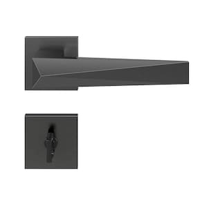 Fechadura em Zamac Ascot ta Quadrada 55mm Grafite Escovado Pado