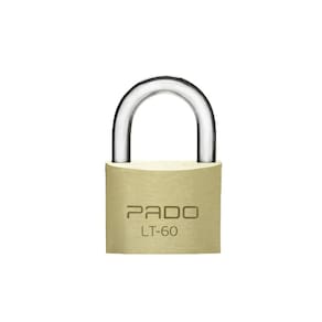Cadeado com Chave Latão 60mm Haste Pequena Pado Pado Dourado