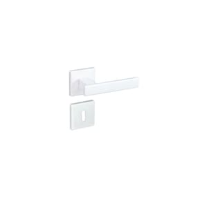 Fechadura 408 Roseta Quadrada Máquina 55 Branco Pado