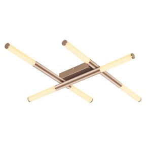 Plafon de Sobrepor Palito 6x6w 2700k 1800 Lúmens CD017 Bella Iluminação Dourado