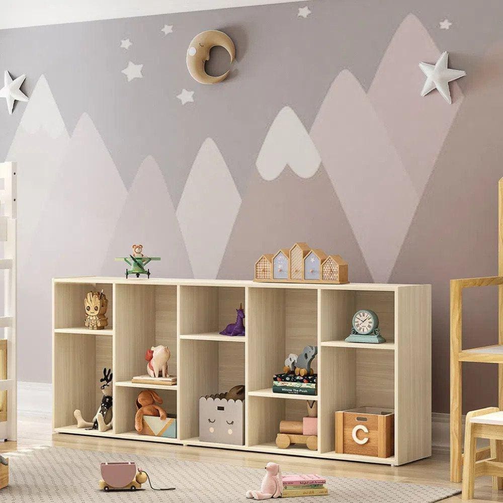 Estante Montessoriana com 10 Nichos Casatema Marroml