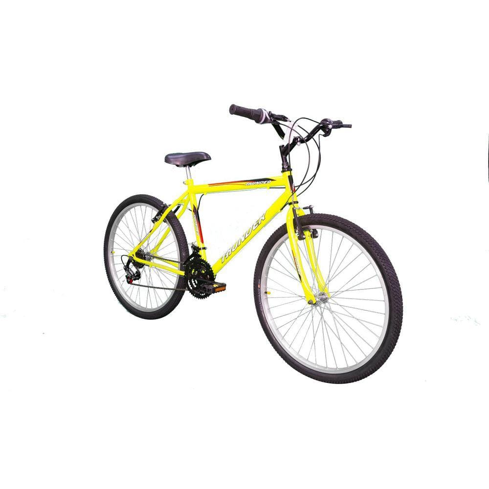 Bicicleta A26 Thunder MTB 21V TK3 Track Amarelo Neon