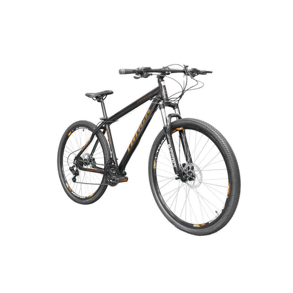 Bicicleta A29 Trivo Hidráulica MTB Shimano Freio à Disco Trava no Guidão TK3 Track Preto