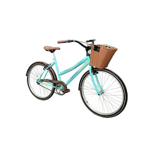 Bicicleta A26 Classic Plus com Cesta TK3 Track Azul Anis