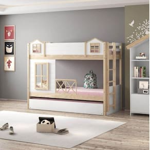 Treliche Infantil Garden com Proteção Total Casatema Marroml/Branco