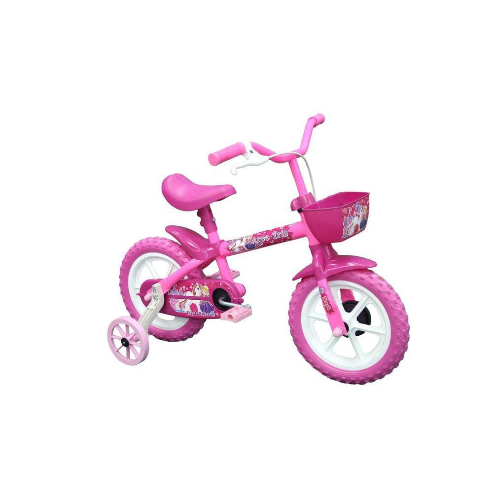 Bicicleta Infantil Arco Íris A12 TK3 Track Rosa