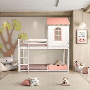 Beliche Montessoriano Club House Sweet Casatema Branco/Rosa
