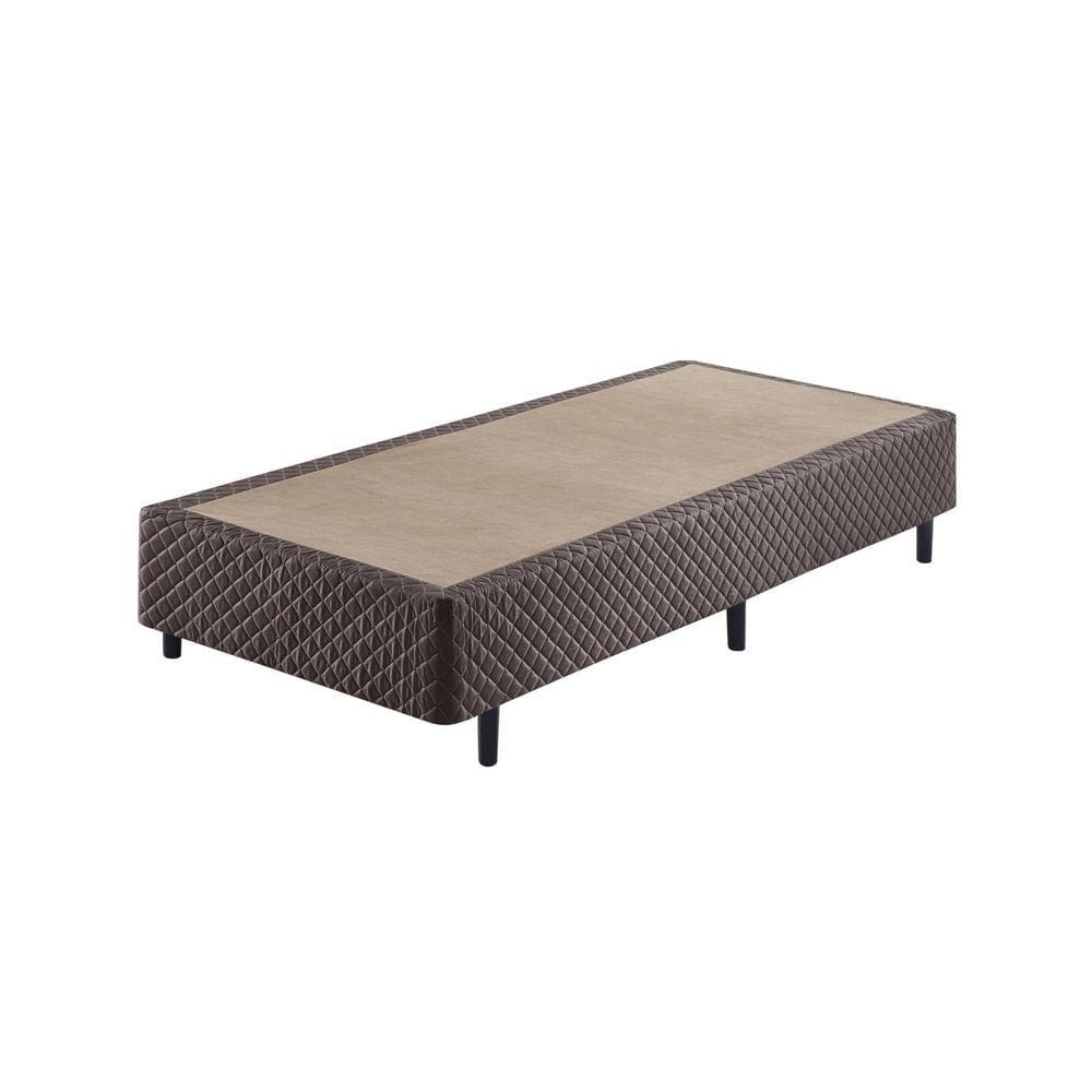 Sommier Solteiro ECO Bordado 88x188x40cm Casatema Marrom