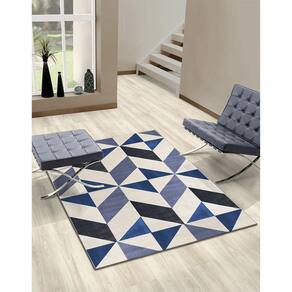 Tapete Lyre 100x150cm Tapetes São Carlos Azul