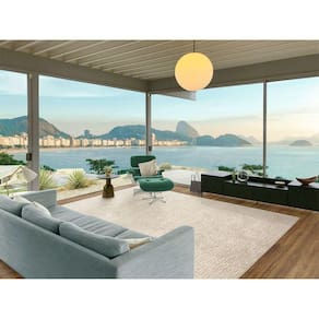 Tapete Glamour 200x250cm Tapetes São Carlos Prata