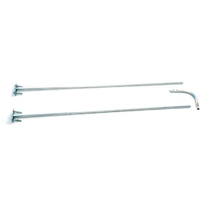 Suporte Para Cortina Box Varão Em L Banheiro 80X80M