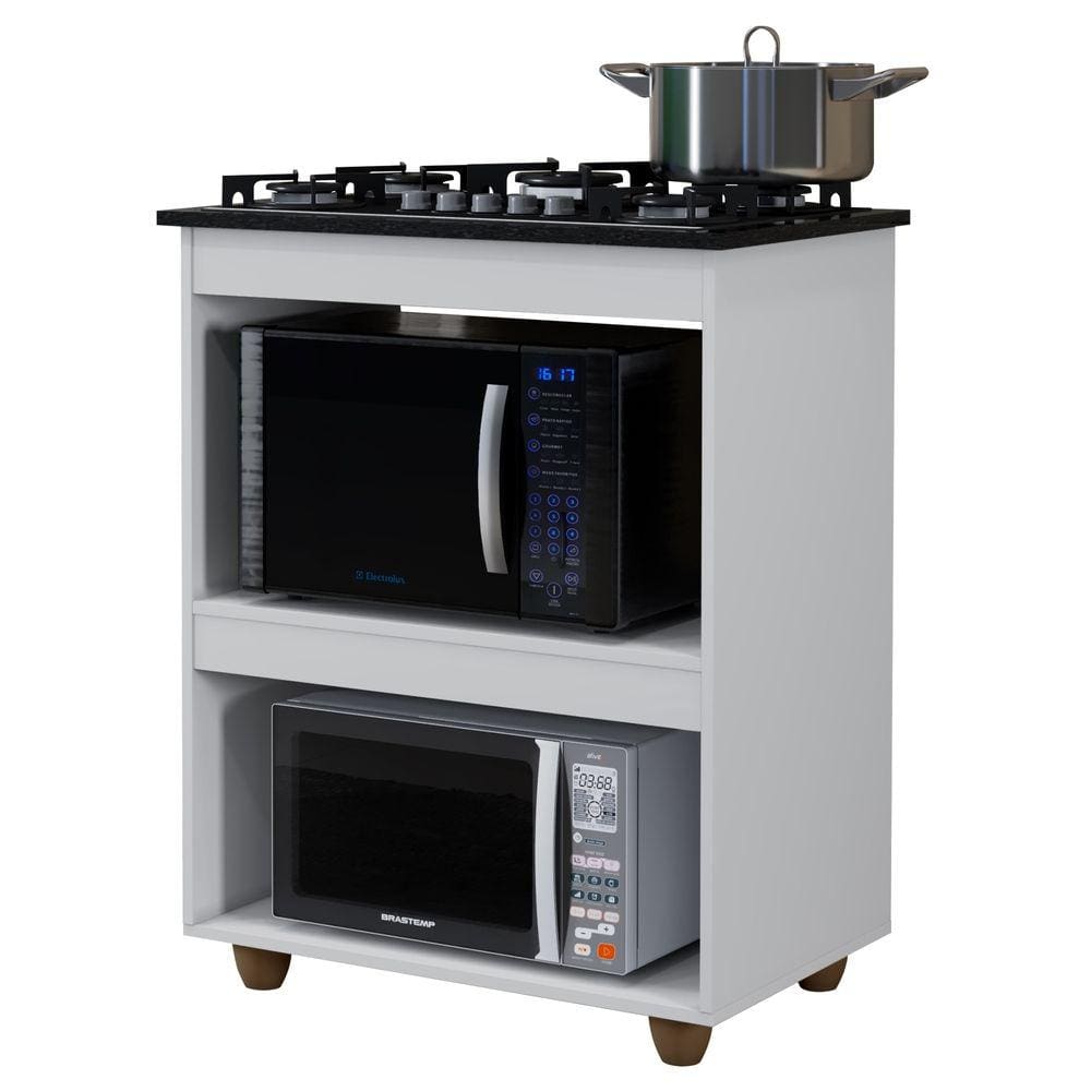 Balcão para Cooktop 5 Bocas Turim Kaiki Moveis