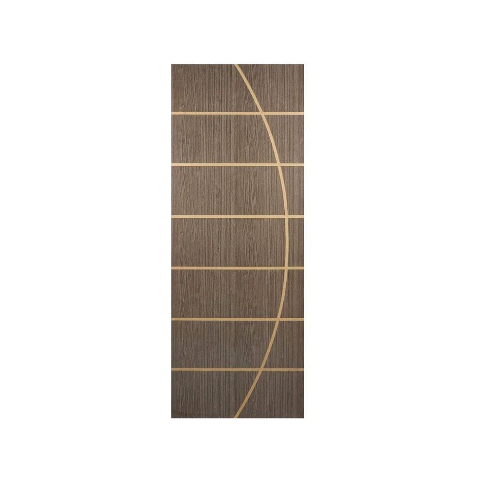 Folha de Porta Madeira Decorada 210x60cm Espessura 3,5cm Neblina MGM Carvalho Quebec