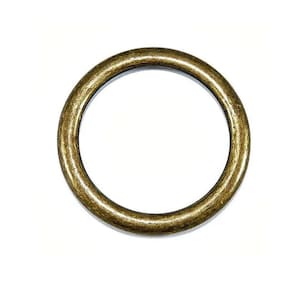 Argola 1,6 cm / 16mm Borda Fina Ouro Velho - 50 Unidades