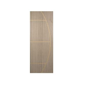 Folha de Porta Madeira Decorada 210x90cm Espessura 3,5cm Gaúcha MGM Carvalho Alpha