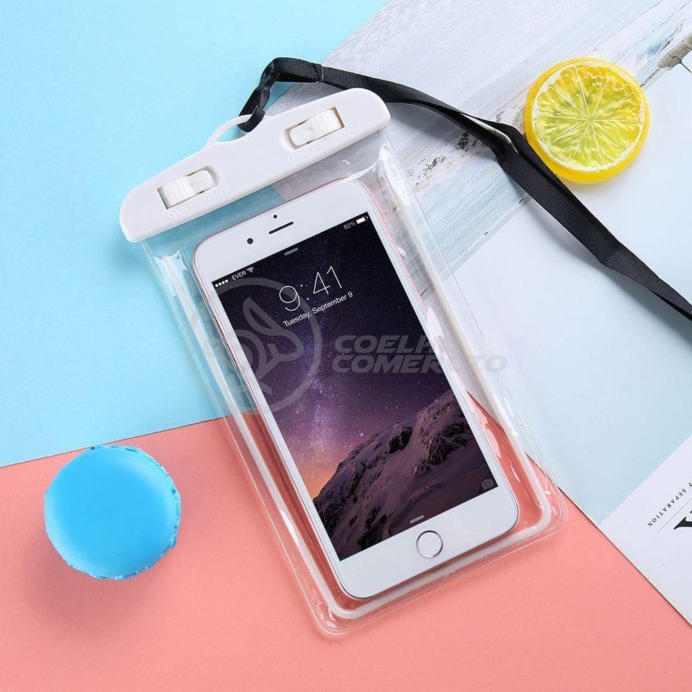 Capa Bolsa A Prova Dágua Impermeável Universal Para Branco