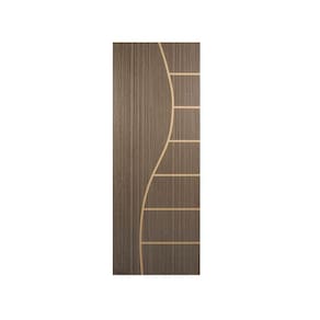 Folha de Porta Madeira Decorada 210x90cm Espessura 3,5cm Cantareira MGM Carvalho Quebec