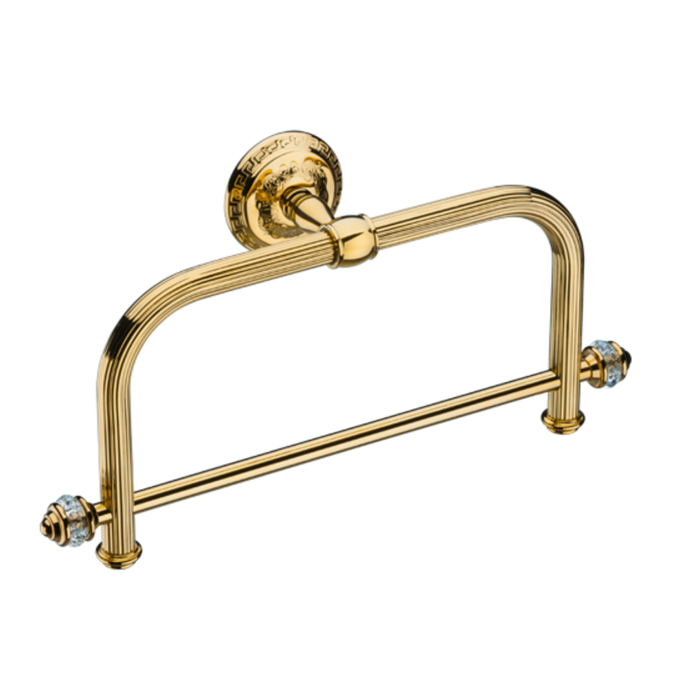 Porta Toalha Argola Italy Line Marrocos Dourado