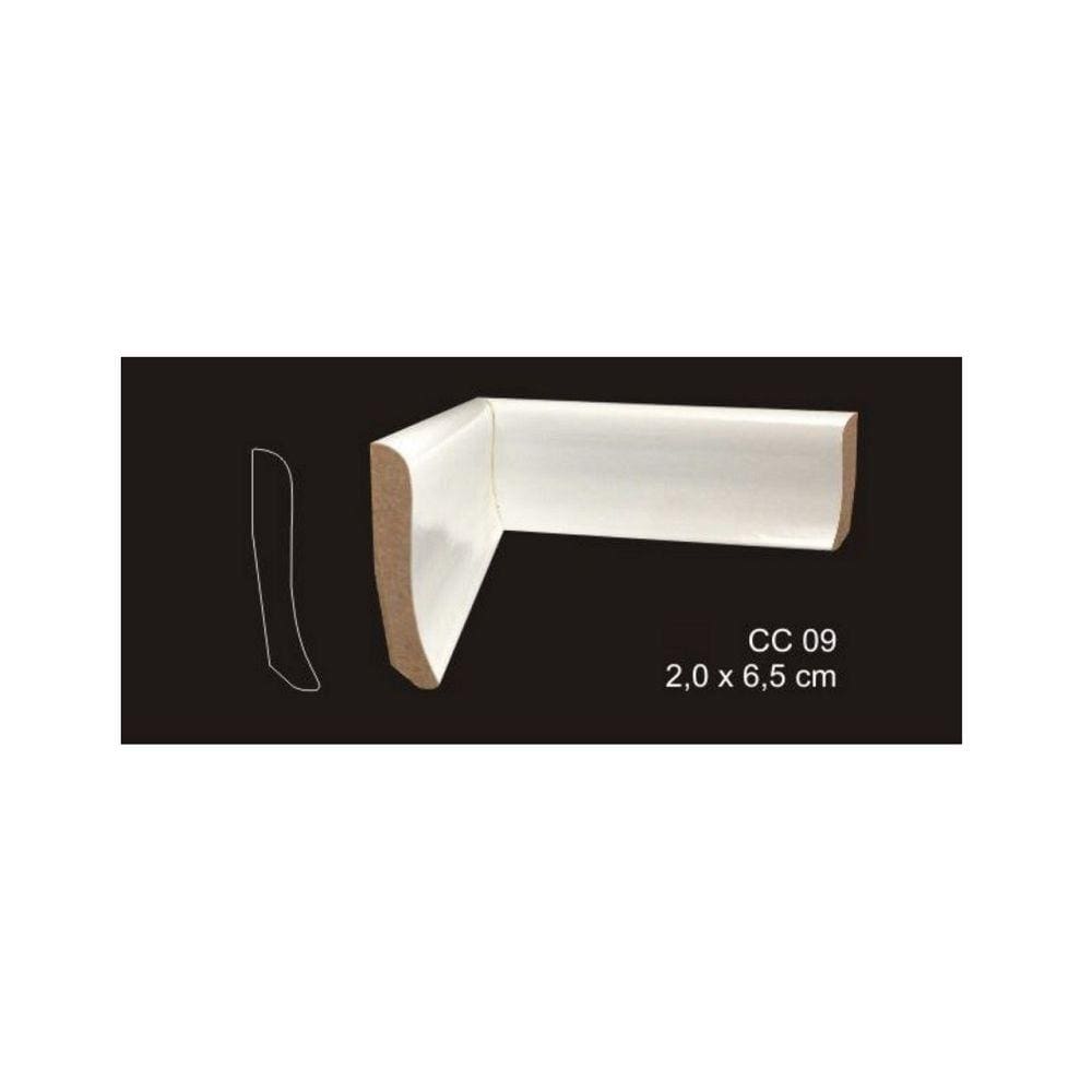 RODAPÉ CAVIMAD C/ PASSA FIO 20 x 65 - CC09 15 BARRAS