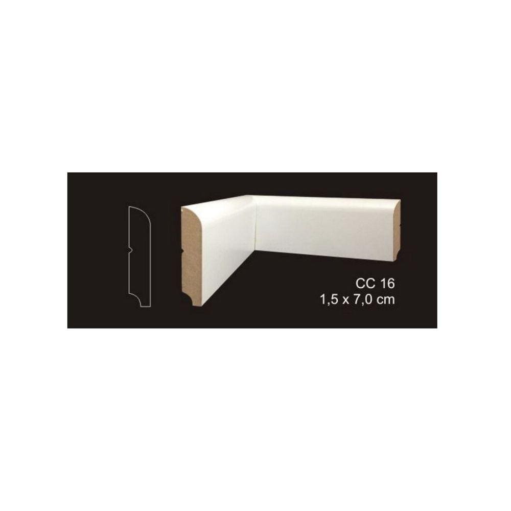 RODAPÉ CAVIMAD C/ PASSA FIO 15 x 70 - CC16 3 BARRAS